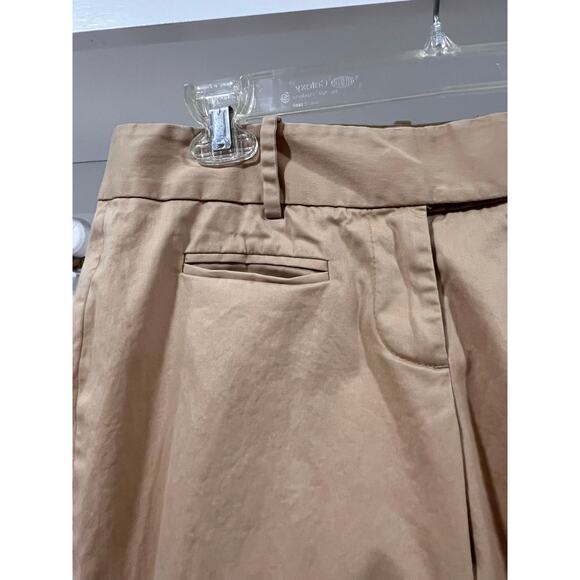 LOFT Petites Khaki Pants Size 4P Button Waist Career Trousers Minimalist Chic - Picture 6 of 12